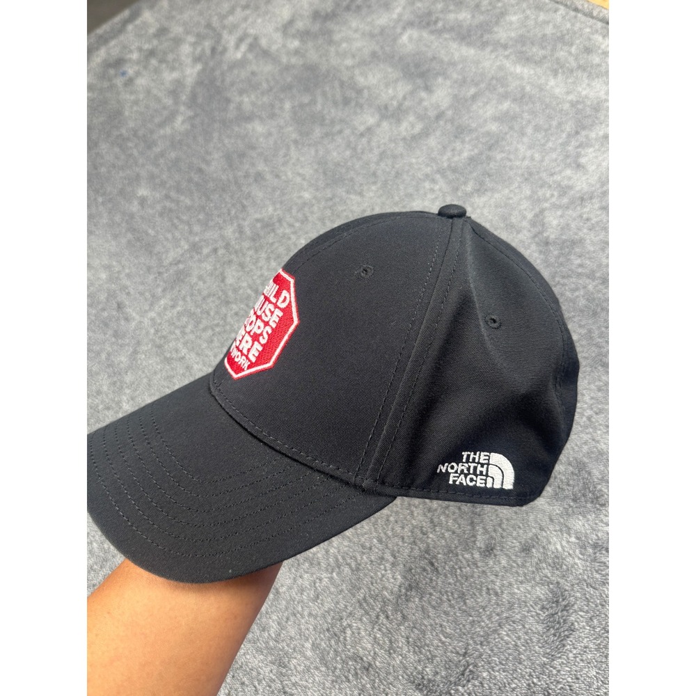 The North Face Black Hat Child Abuse Stops Here La Banderita Tortillas Strapback